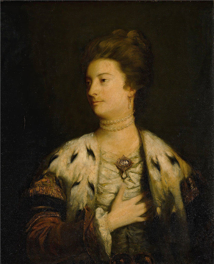 约书亚·雷诺兹（Joshua Reynolds，英国画家）作品-威廉姆斯·永利夫人的肖像