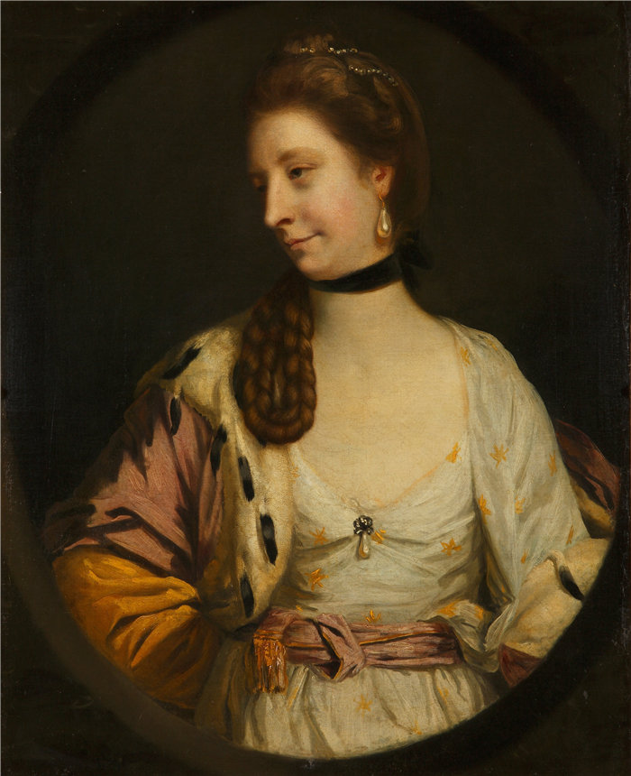 约书亚·雷诺兹（Joshua Reynolds，英国画家）作品-女士探针