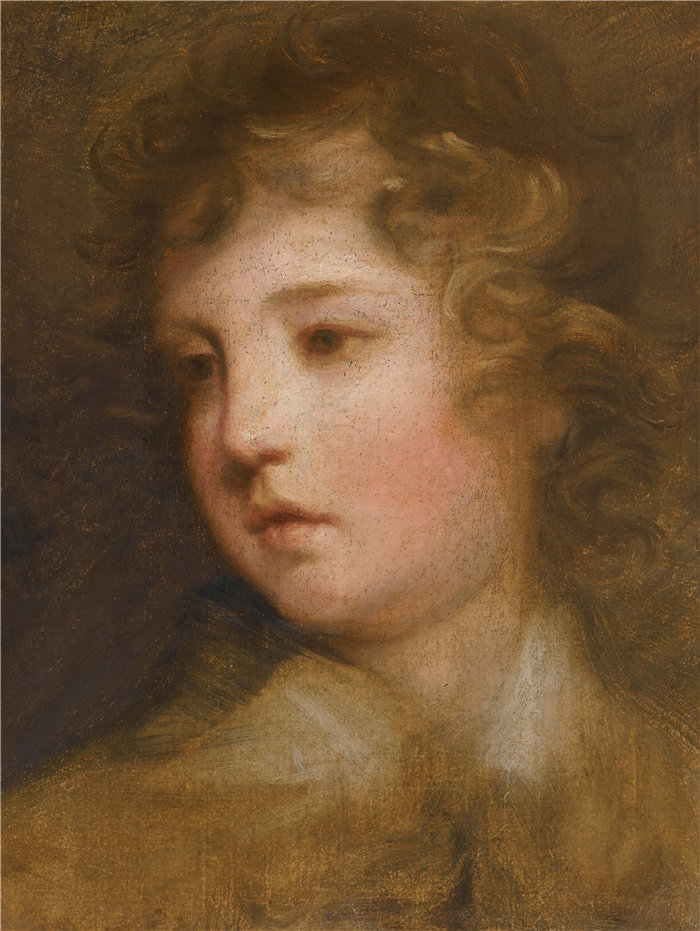约书亚·雷诺兹（Joshua Reynolds，英国画家）作品-研究乔治·西摩·康威勋爵 (1763-1848) 的肖像
