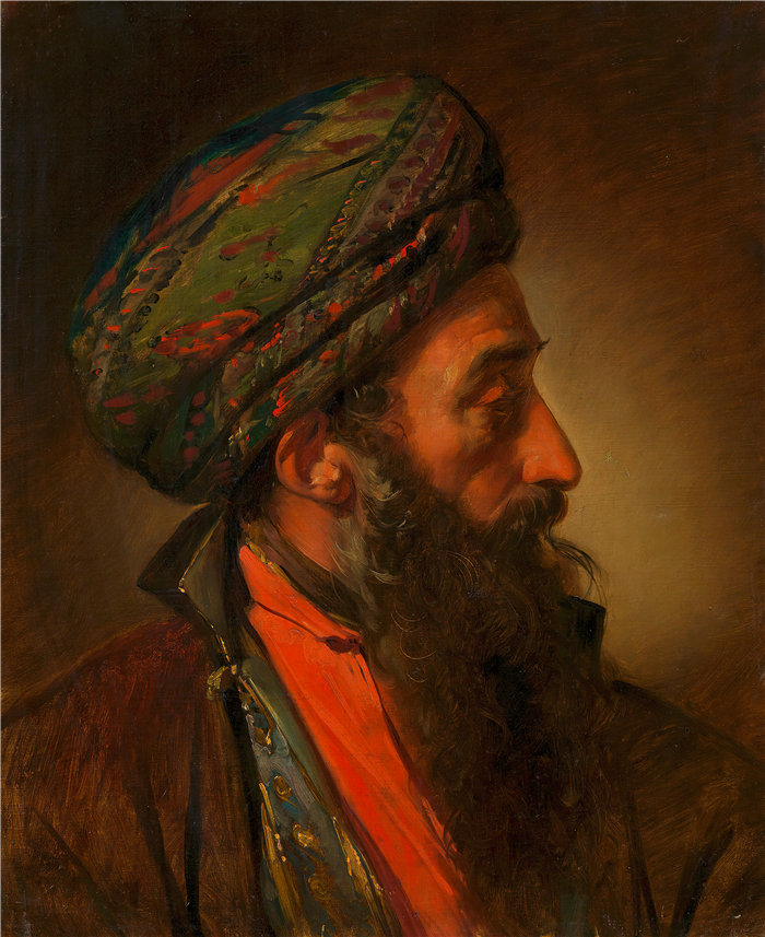 弗里德里希·冯·阿默林（Friedrich von Amerling，奥地利画家）作品 -土耳其人（学生）（1840 年）