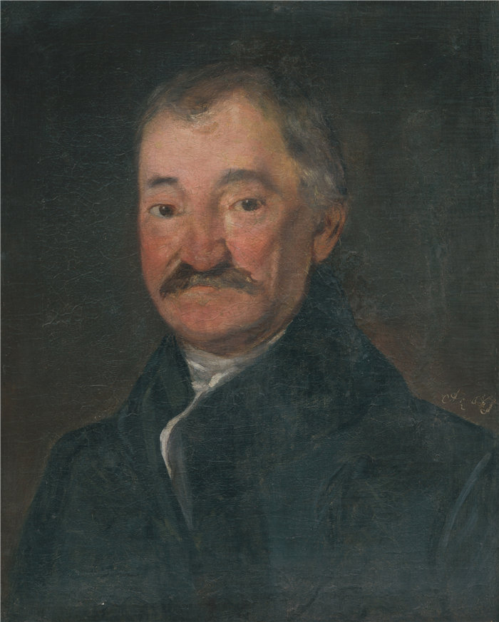 弗里德里希·冯·阿默林（Friedrich von Amerling，奥地利画家）作品 -一位老人的肖像（1850-1860）