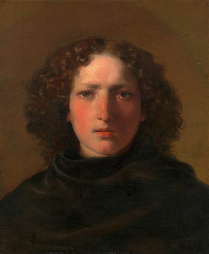 弗里德里希·冯·阿默林(Friedrich von Amerling,奥地利画家)作品 -汉斯·加瑟 (Hans Gasser),雕塑家 (1839)