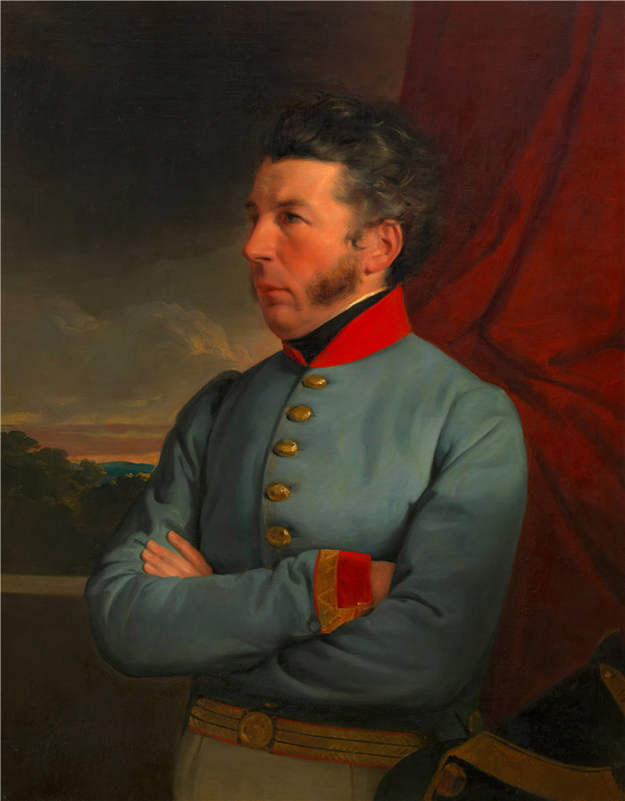 弗里德里希·冯·阿默林(Friedrich von Amerling,奥地利画家)作品 -海因里希·阿默林担任主要审计师(艺术家的叔叔)(1829 年)