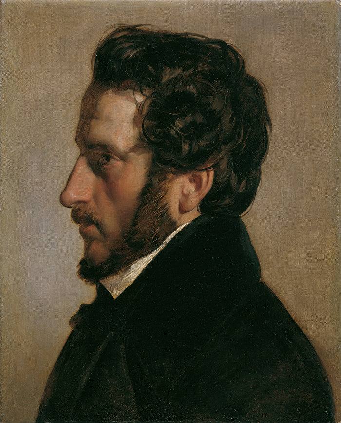 弗里德里希·冯·阿默林（Friedrich von Amerling，奥地利画家）作品 -画家弗里德里希·高尔曼 (1839)