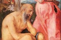 阿尔布雷希特·丢勒（Albrecht Dürer）-《约伯和他的妻子》作品欣赏