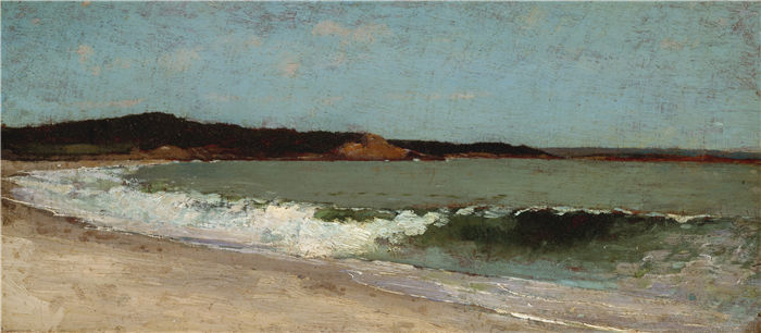 温斯洛·荷马 (Winslow Homer，美国画家)作品-为马萨诸塞州曼彻斯特的鹰头学习（1869 年）
