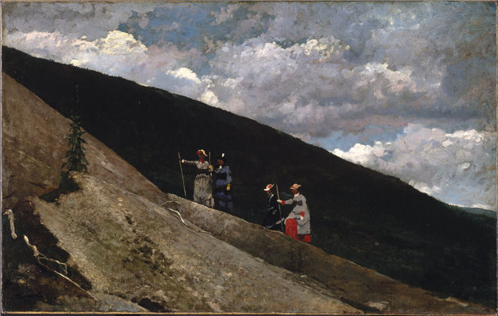 温斯洛·荷马 (Winslow Homer，美国画家)作品-在群山中