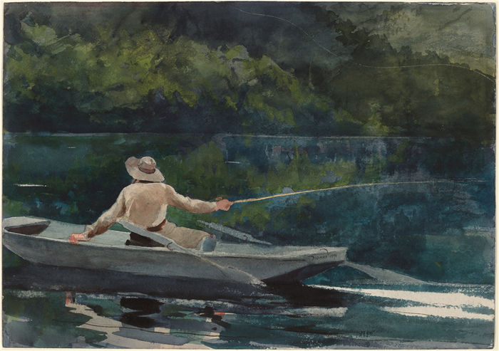 温斯洛·荷马 (Winslow Homer，美国画家)作品-铸造，二号 (1894)