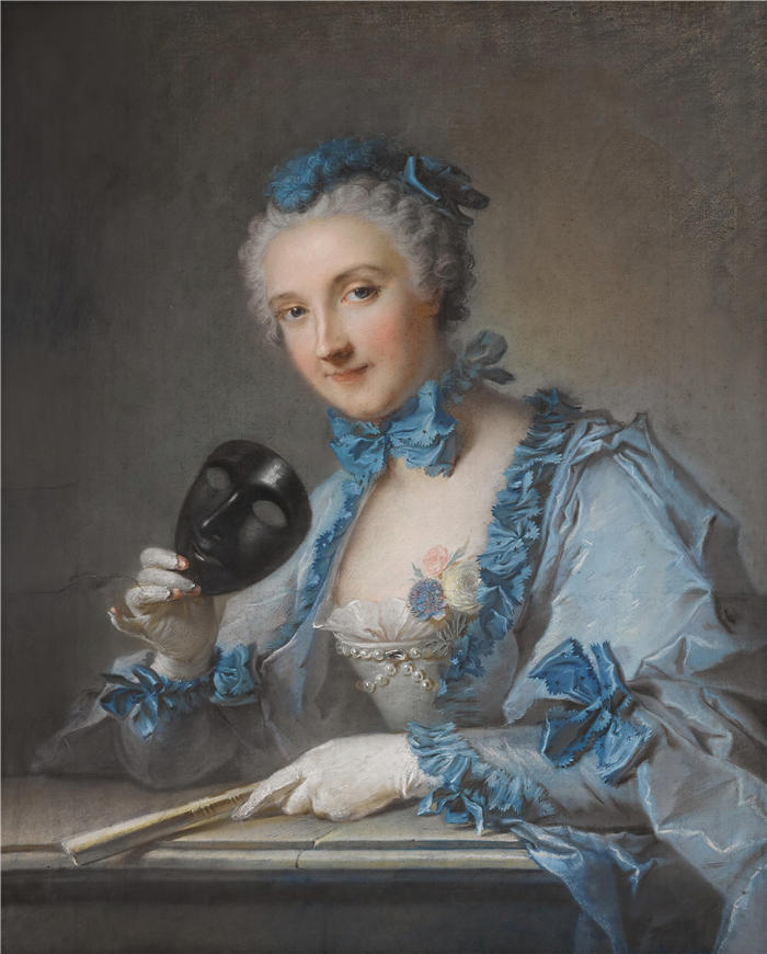 让·马克·纳蒂尔（Jean-Marc Nattier ，法国画家）作品-罗耶夫人的肖像