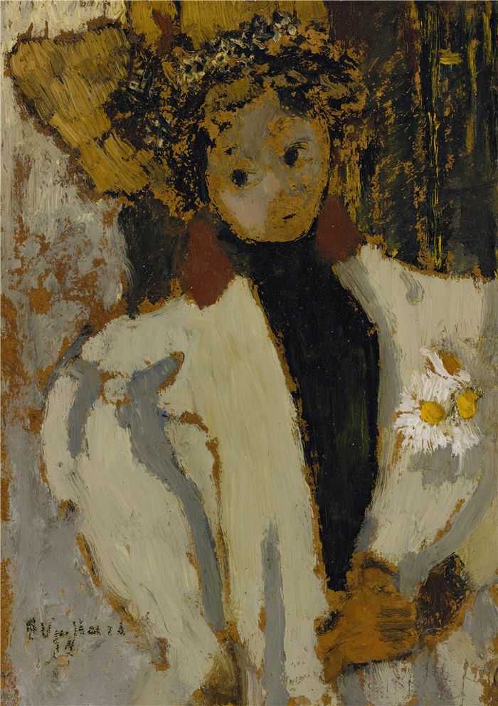 爱德华·维亚尔(Édouard Vuillard,法国画家)作品-《玛格丽特的女人》(1894)