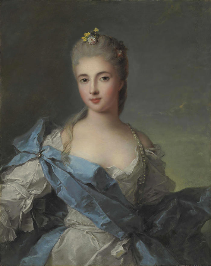 让·马克·纳蒂尔（Jean-Marc Nattier ，法国画家）作品-一位女士的肖像