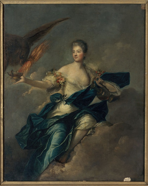 让·马克·纳蒂尔（Jean-Marc Nattier ，法国画家）作品-Mme de Mailly (1710-1751) 肖像油画