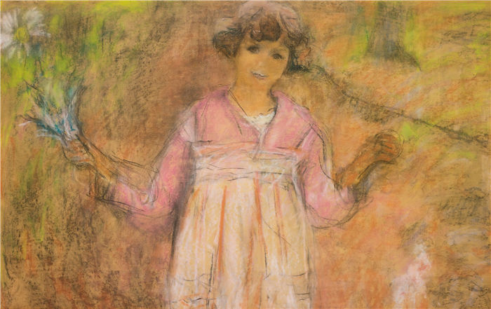 爱德华·维亚尔(Édouard Vuillard，法国画家)作品-爱丽丝·卡普费勒女士（CICA 1922）