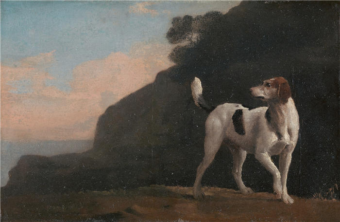 乔治·斯塔布斯（George Stubbs，英国画家）作品-猎狐犬（约 1760 年）