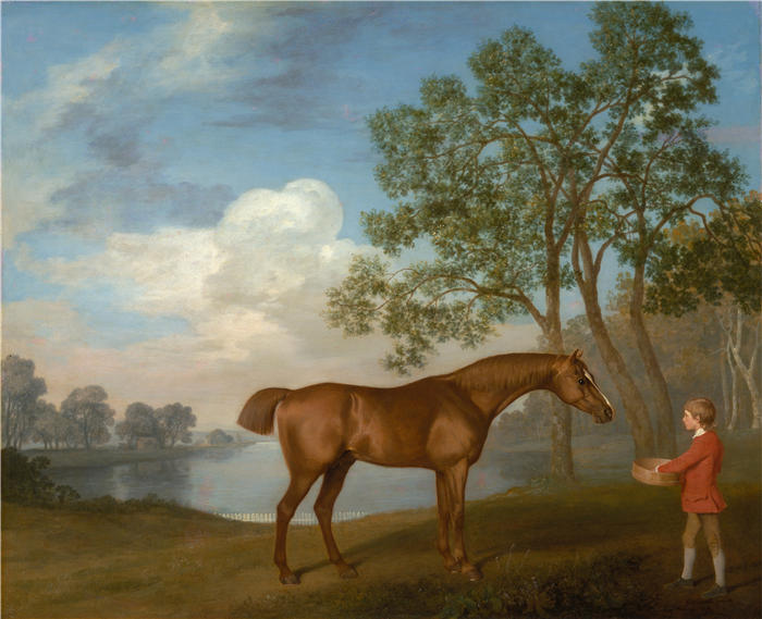 乔治·斯塔布斯（George Stubbs，英国画家）作品-南瓜与马厩 (1774)