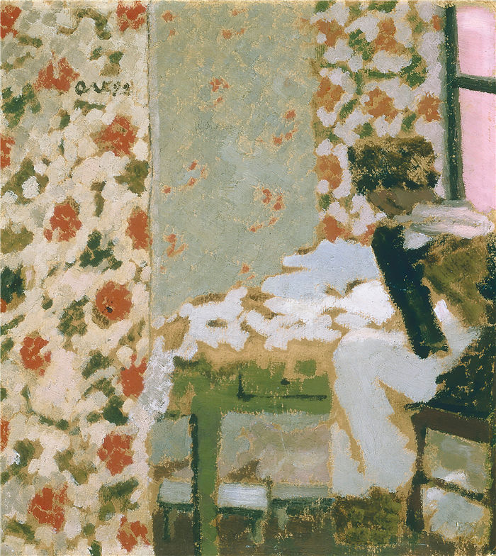 爱德华·维亚尔(Édouard Vuillard，法国画家)作品-裁缝 (1893)