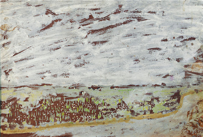 爱德华·维亚尔(Édouard Vuillard,法国画家)作品-拉托克斯 在莱夫克桥 的边缘