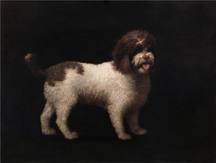 乔治·斯塔布斯（George Stubbs，英国画家）作品-水猎犬 (1769)