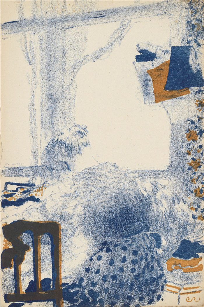 爱德华·维亚尔(Édouard Vuillard,法国画家)作品-裁缝 (1892 - 1893)
