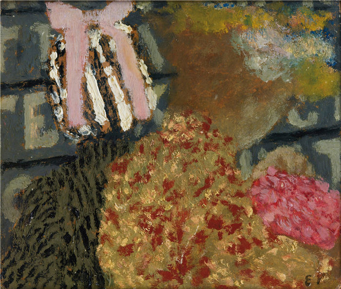 爱德华·维亚尔(Édouard Vuillard,法国画家)作品-保姆(大约 1894-95 年)