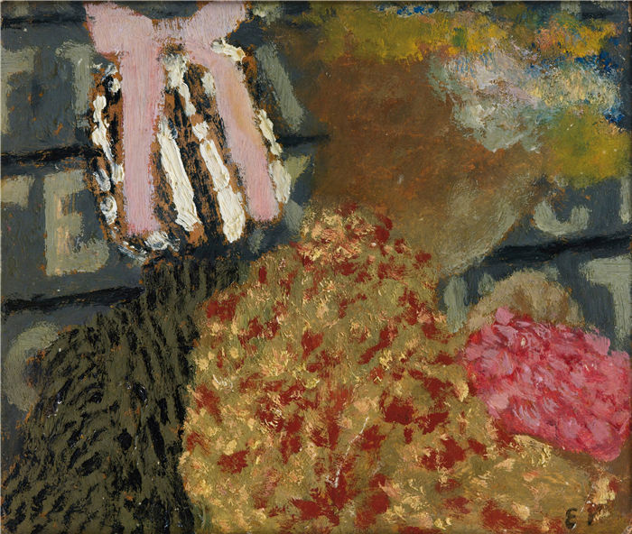 爱德华·维亚尔(Édouard Vuillard，法国画家)作品-保姆（大约 1894-95 年）