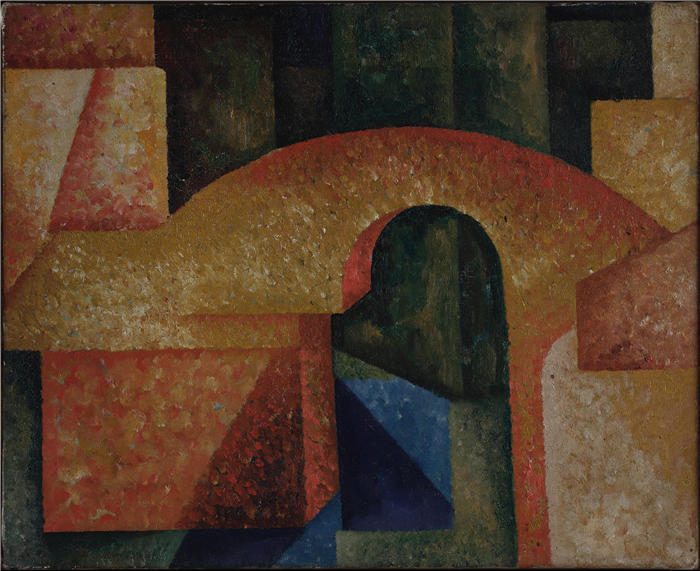 阿马德奥·德·索萨-卡多索(Amadeo de Souza-Cardoso ,葡萄牙画家)作品-无题(庞特)(1914)
