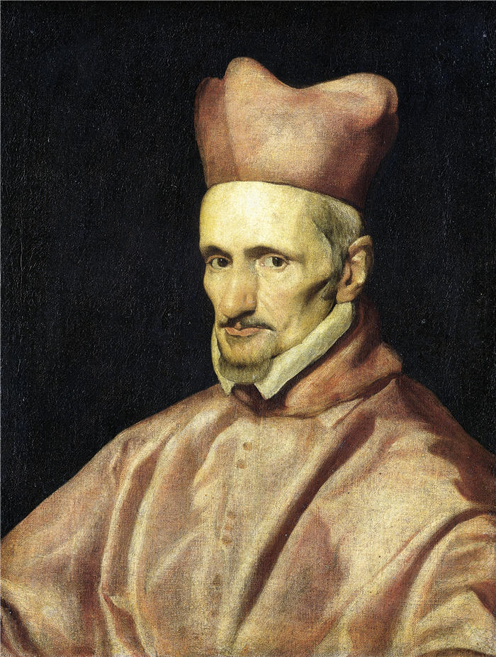 迭戈·委拉斯开兹 (Diego Velázquez，西班牙画家)作品-红衣主教 (1643 - 1645)
