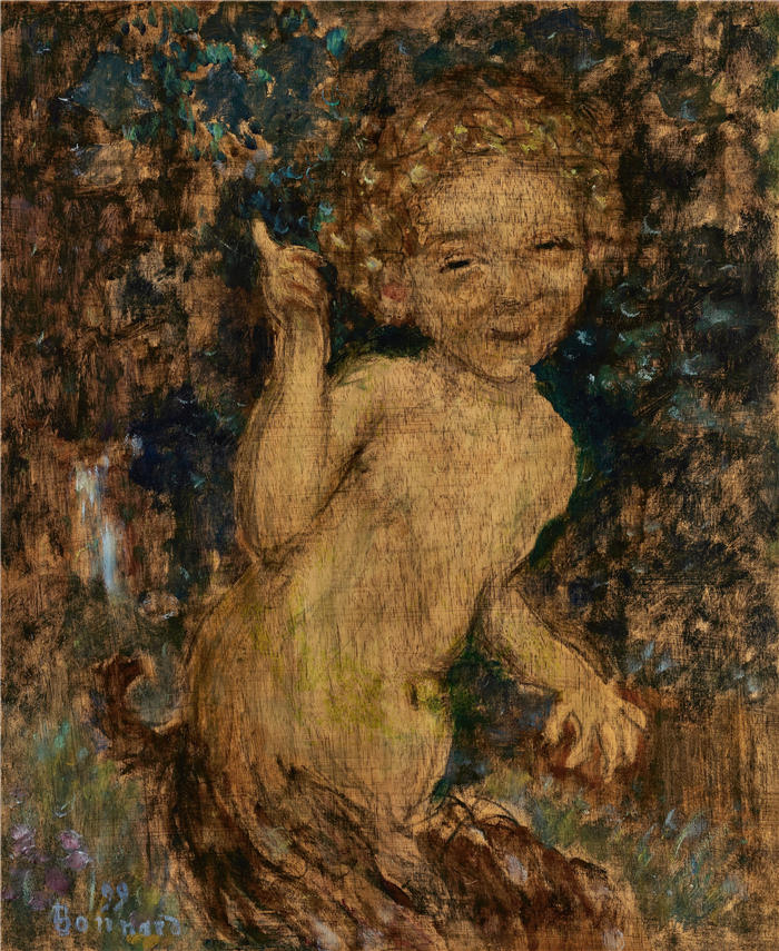 皮埃尔·邦纳德(Pierre Bonnard,法国画家)作品-牧神 (1899)高清下载