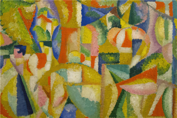 阿马德奥·德·索萨-卡多索(Amadeo de Souza-Cardoso ,葡萄牙画家)作品-骑士 (1913)