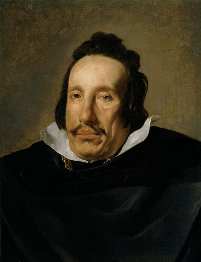 迭戈·委拉斯开兹 (Diego Velázquez，西班牙画家)作品-一个人的肖像（1623 年至 1630 年之间）