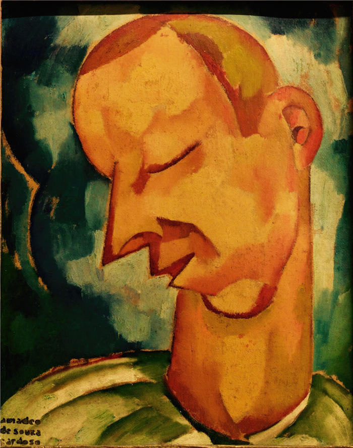 阿马德奥·德·索萨-卡多索（Amadeo de Souza-Cardoso ，葡萄牙画家）作品-可怜的傻瓜 (1915)