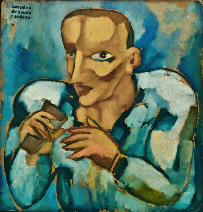 阿马德奥·德·索萨-卡多索(Amadeo de Souza-Cardoso ,葡萄牙画家)作品-老鼠 (1914-1915)