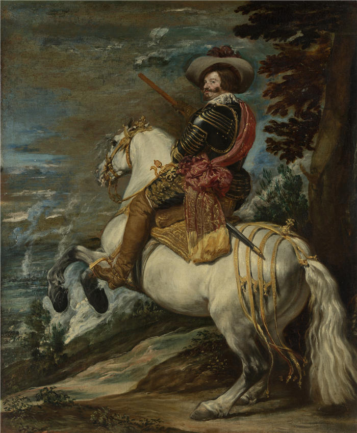 迭戈·委拉斯开兹 (Diego Velázquez，西班牙画家)作品-唐·加斯帕·德·古兹曼 (1587–1645)，奥利瓦雷斯伯爵 (约 1636 年)