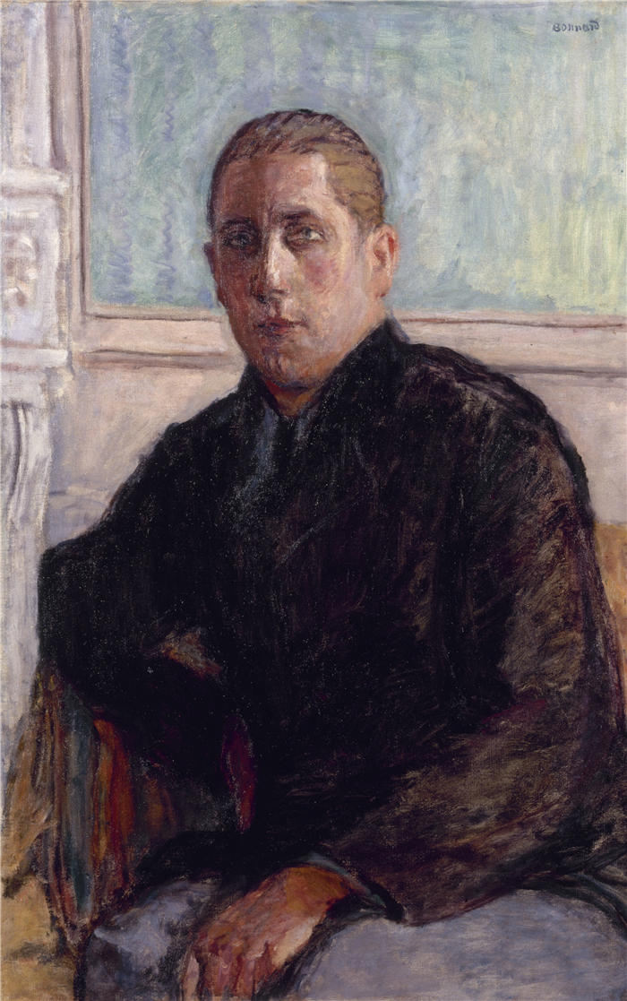 皮埃尔·邦纳德（Pierre Bonnard，法国画家）作品-Maurice Girardin 博士的肖像 (1917)高清下载