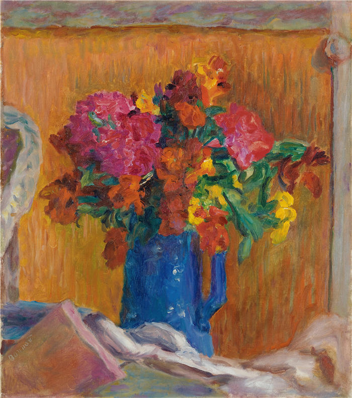 皮埃尔·邦纳德(Pierre Bonnard,法国画家)作品-蓝锅 (1920)高清下载