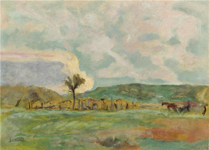 皮埃尔·邦纳德（Pierre Bonnard，法国画家）作品-劳尔坎帕涅酒店（约 1909 年）高清下载