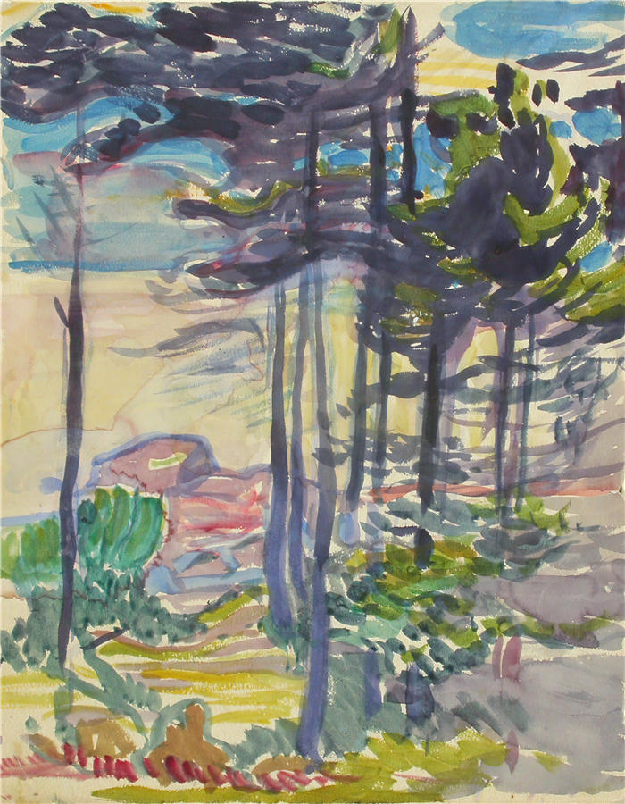克努特·马格努斯·恩克尔 (Knut Magnus Enckell，芬兰画家) 作品 -风景（1900 - 1925）