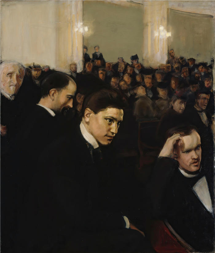 克努特·马格努斯·恩克尔 (Knut Magnus Enckell，芬兰画家) 作品 -音乐会 (1898)