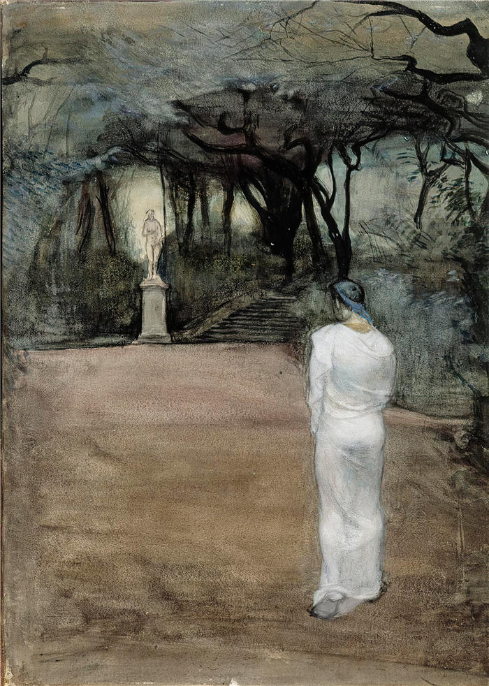 克努特·马格努斯·恩克尔 (Knut Magnus Enckell，芬兰画家) 作品 -维纳斯崇拜 (1895)