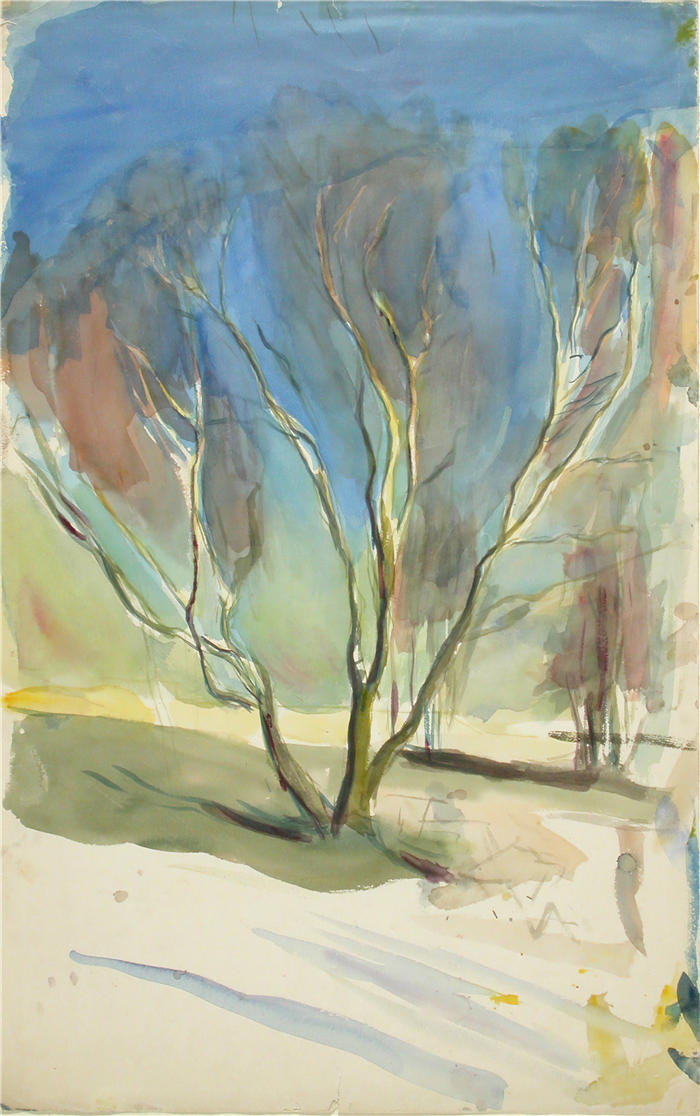 克努特·马格努斯·恩克尔 (Knut Magnus Enckell,芬兰画家) 作品 -风景 (1890 - 1925)(1)