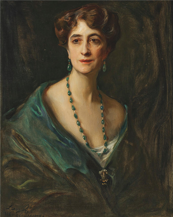 菲利普·亚历克修斯·德·拉斯洛 (Philip Alexius de László，匈牙利画家)作品-Vimy 的 Byng 子爵夫人，本名 Marie Evelyn Moreton (1917)