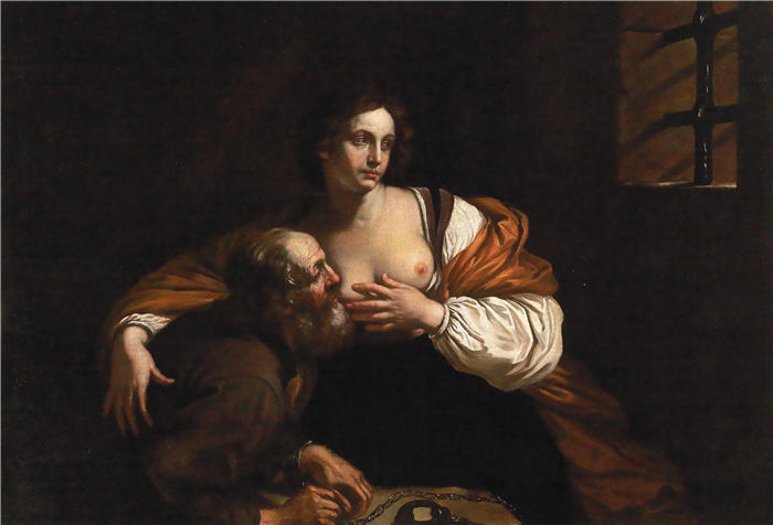 圭尔奇诺 （Guercino，意大利画家）作品-《罗马明爱》高清油画