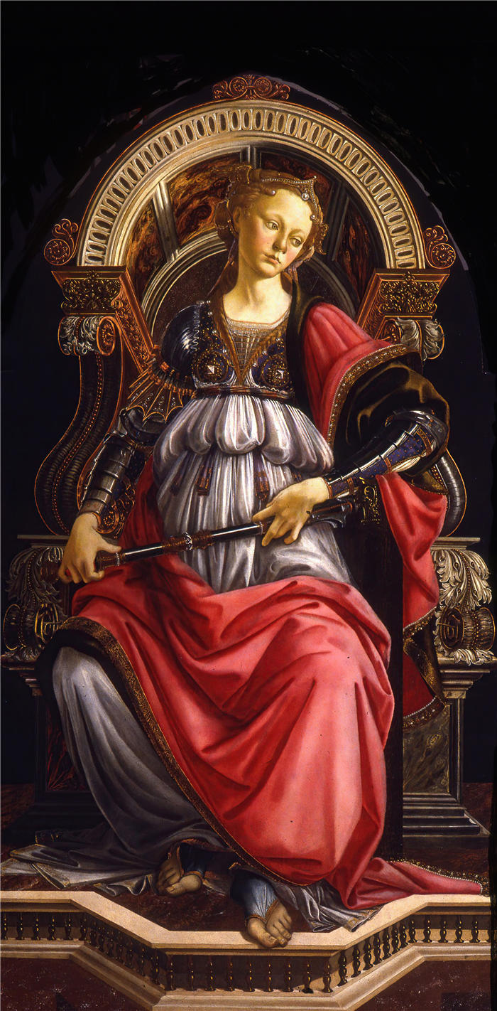 桑德罗·波提切利（Sandro Botticelli，意大利画家）作品-《坚韧 (1470)》油画高清下载