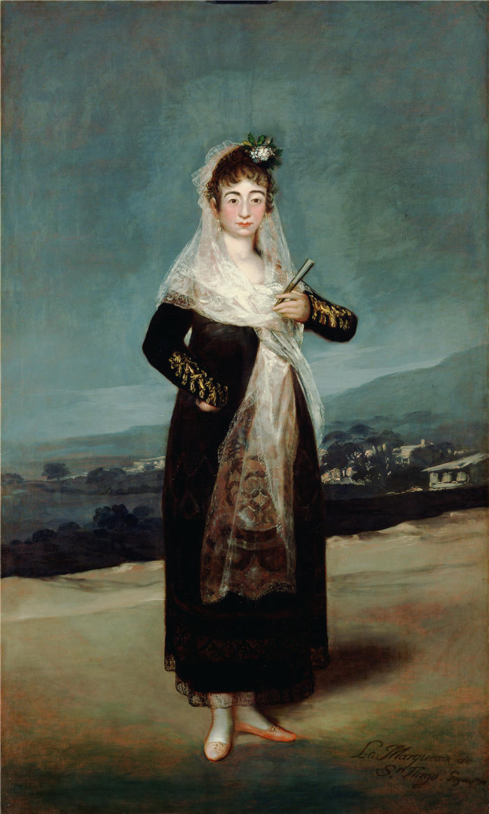 弗朗西斯科·德·戈雅 （Francisco de Goya y Lucientes，西班牙画家）作品-圣地亚哥侯爵的肖像