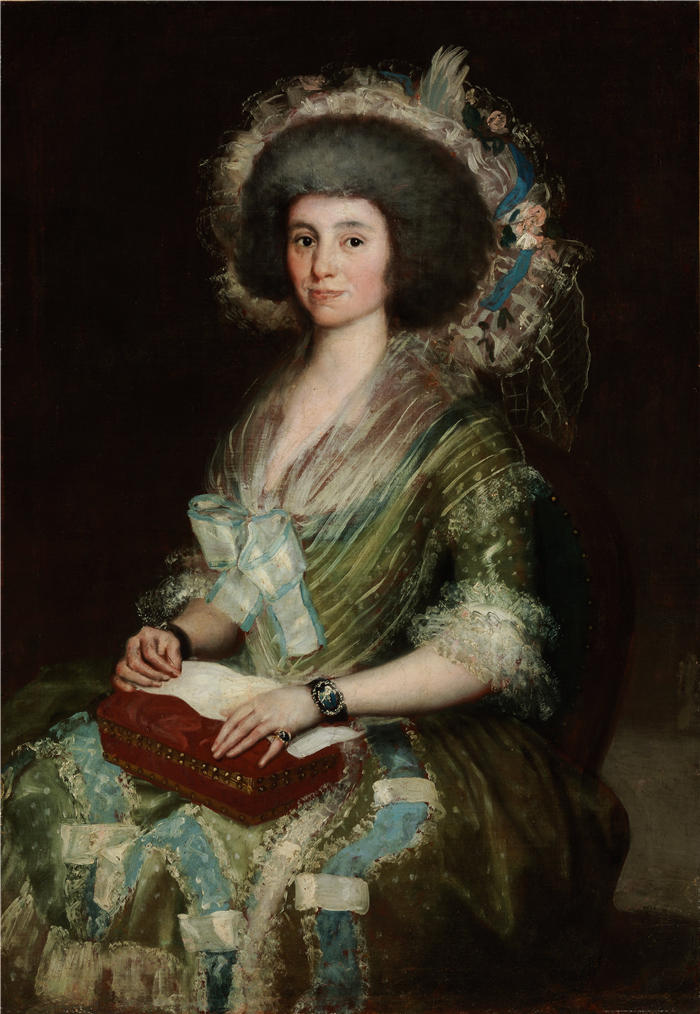 弗朗西斯科·德·戈雅 （Francisco de Goya y Lucientes，西班牙画家）作品-Senora Ceán Bermudez 的肖像