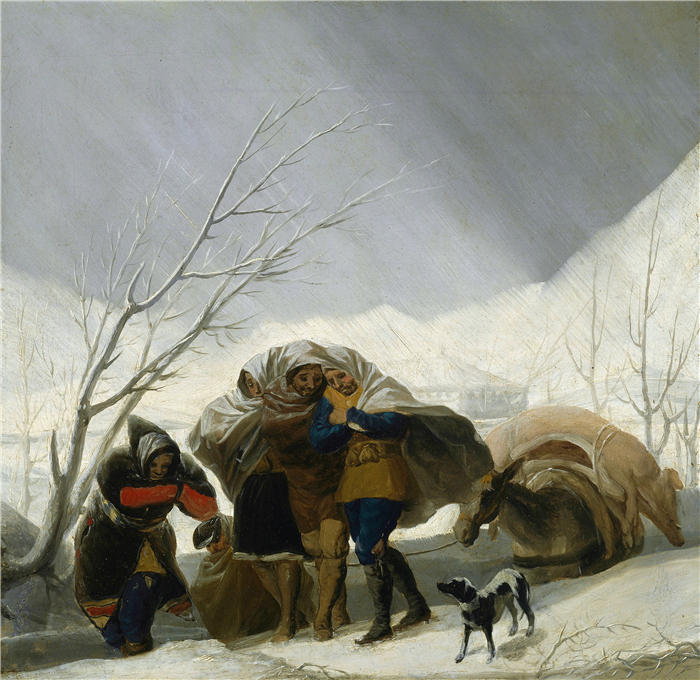 弗朗西斯科·德·戈雅 （Francisco de Goya y Lucientes，西班牙画家）作品-冬景（约 1786 年）