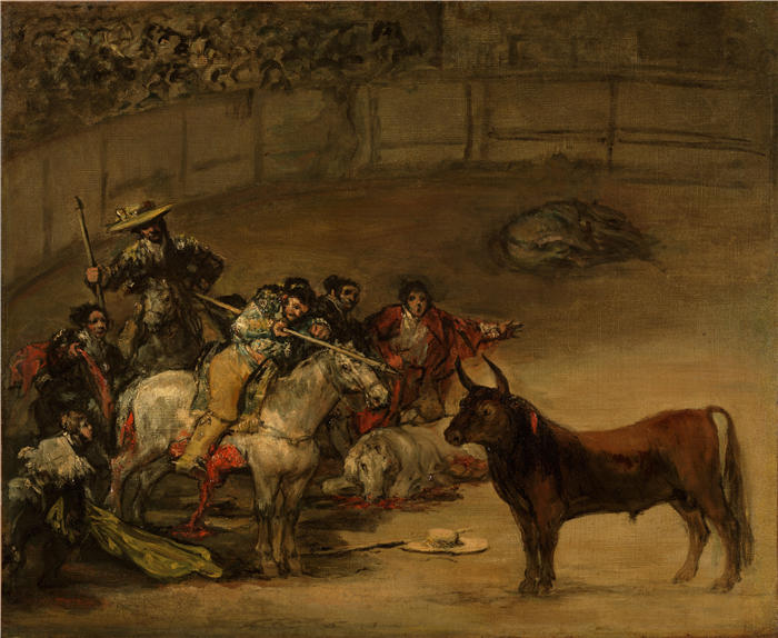弗朗西斯科·德·戈雅 (Francisco de Goya y Lucientes,西班牙画家)作品-斗牛,瓦拉斯的幸运