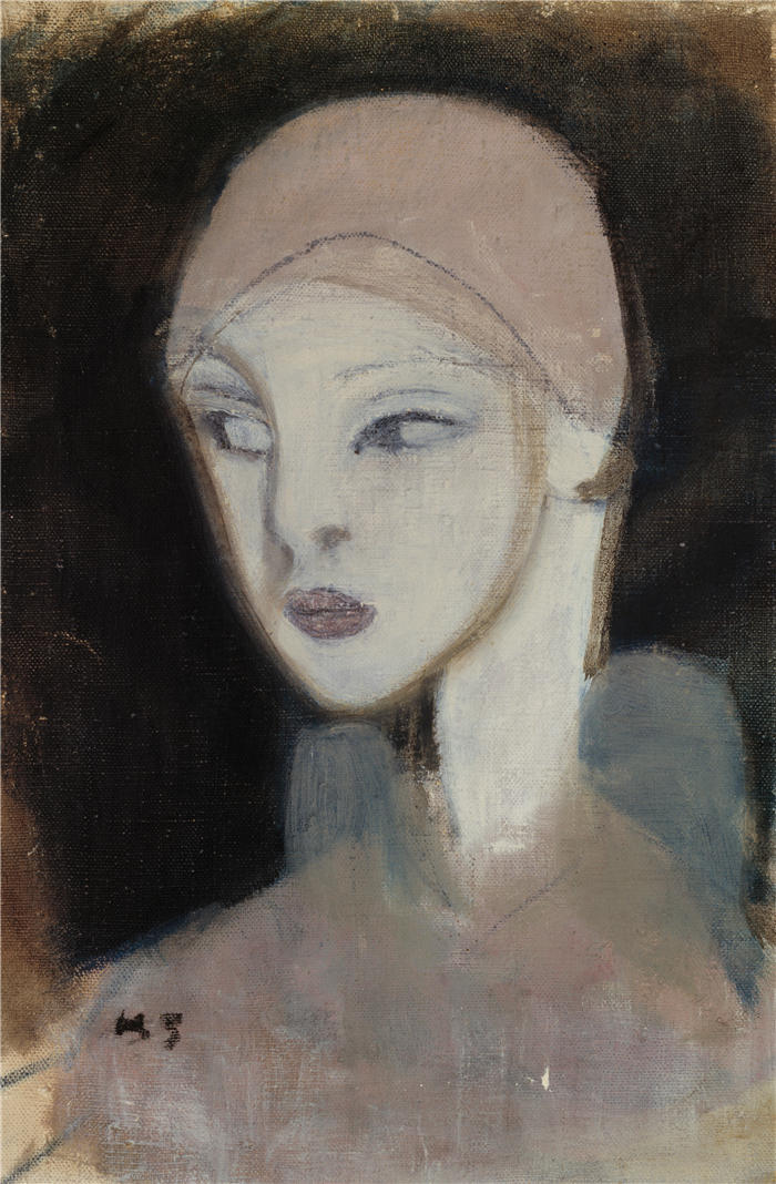 海伦娜·索菲亚(Helena Sofia，芬兰画家)作品-《来自岛屿的女孩 (1929)》高清下载