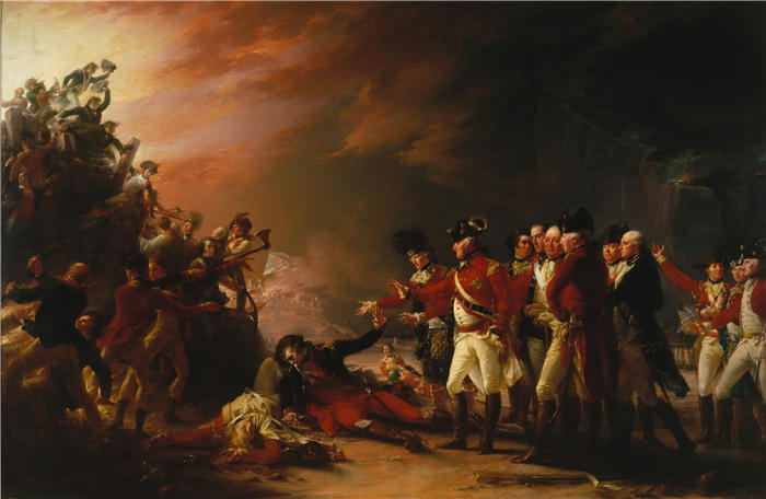 约翰·特朗布尔（John Trumbull，美国画家）高清作品-直布罗陀驻军出击 (1789)