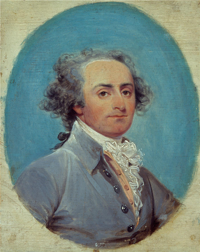 约翰·特朗布尔（John Trumbull，美国画家）高清作品-朱塞佩·塞拉奇（Giuseppe Ceracchi）（约 1792 年）